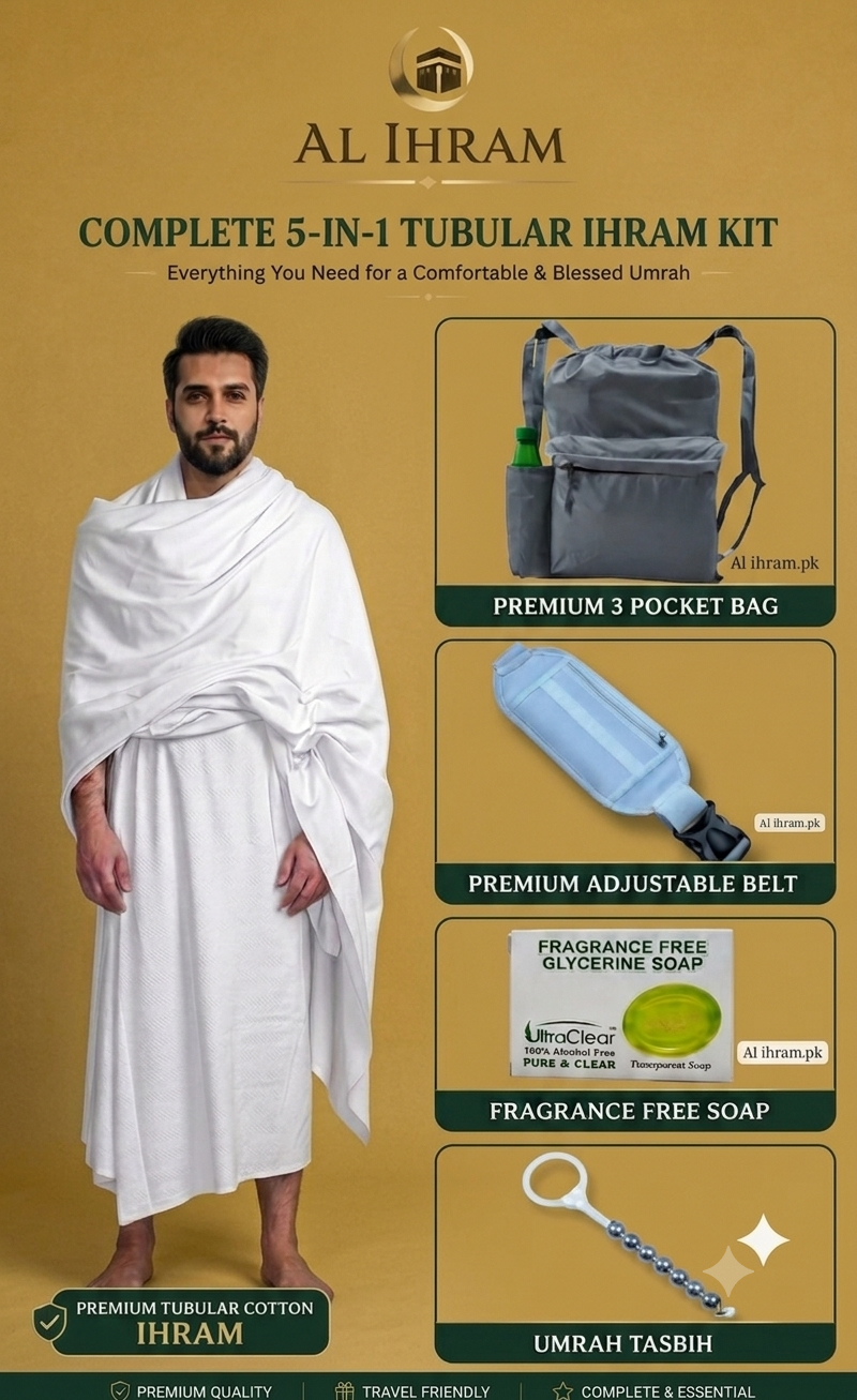 5 in 1 Tubular Ihram Kit