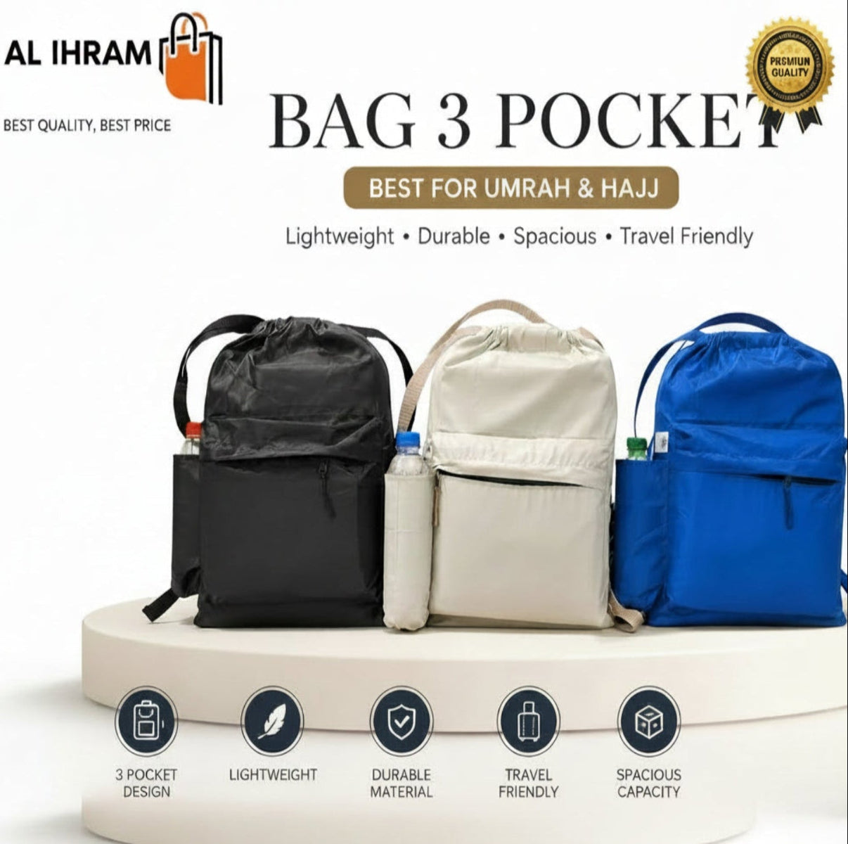 Shoulder Strap Travel Bag | Best for Umrah & Hajj