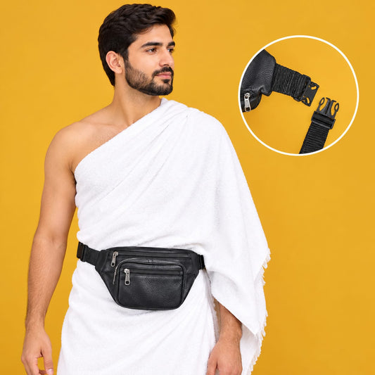 Ihram Leather Belt Bag